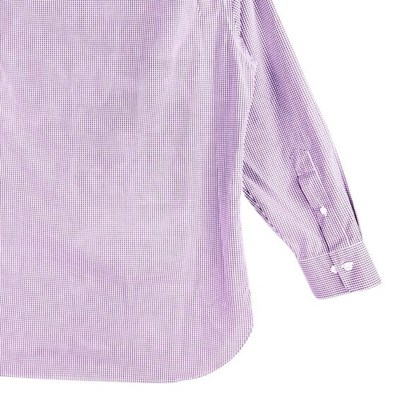 Polo Ralph Lauren Men Long Sleeve Collared Plaid Purple Shirt Size 16 32/33 NWOT - Picture 4 of 8